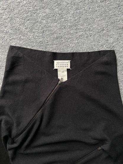 Maison Martin Margiela Line 1 Dark Grey Spiral Zipper Jumper – Fall 2012