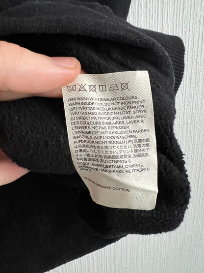 Acne Studios Reverse-logo Black Cotton Sweatshirt