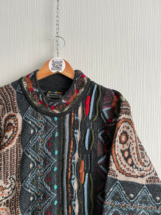 Coogi Vintage Crazy Knit Made in Australia Sweater