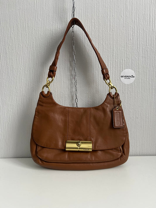 Coach Brown Leather Kristin Hobo Bag