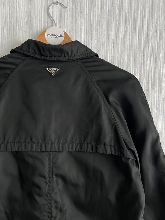 Prada Milano Nylon Black Womens Trench Coat