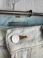 Christian Dior SAMPLE Gazette Print Faded Blue Denim Jeans