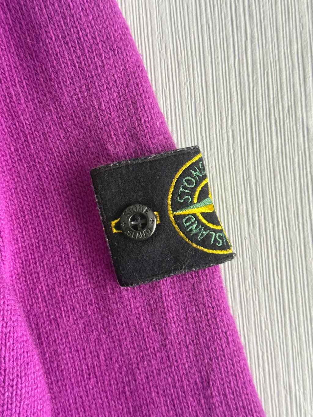 Stone Island AW21 Lambswool Crewneck Knit Sweater