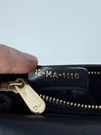 Christian Dior Lady Dior Patent Black Leather Bag