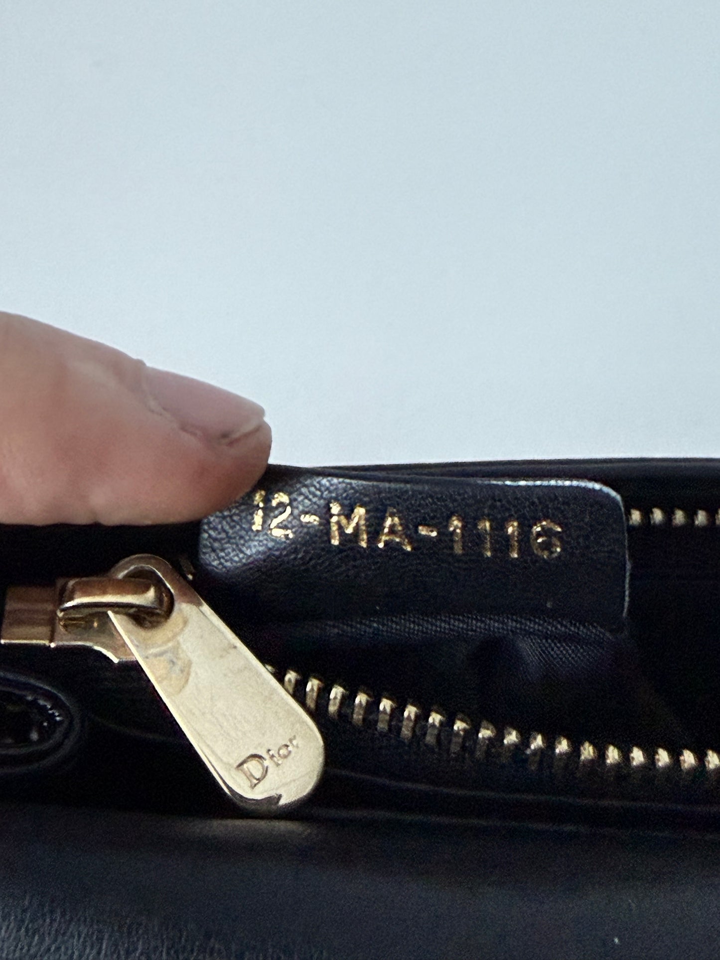 Christian Dior Lady Dior Patent Black Leather Bag