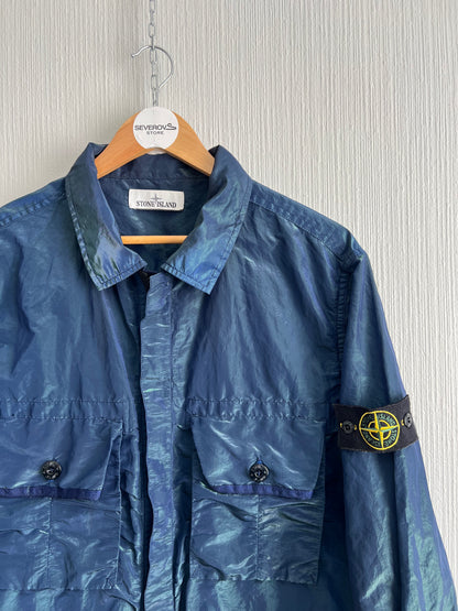 Stone Island SS17 Blue Green Weft Overshirt