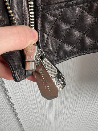 Philipp Plain Women’s Leather Biker Jacket