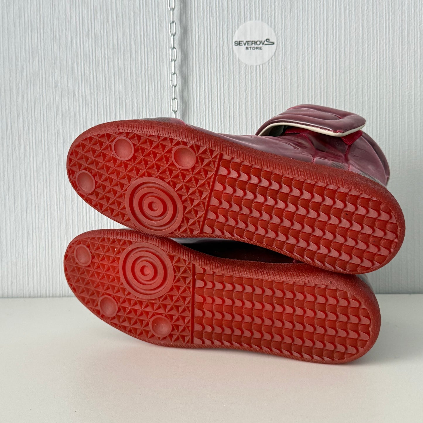 Maison Margiela Future High Top Red PVC Sneakers