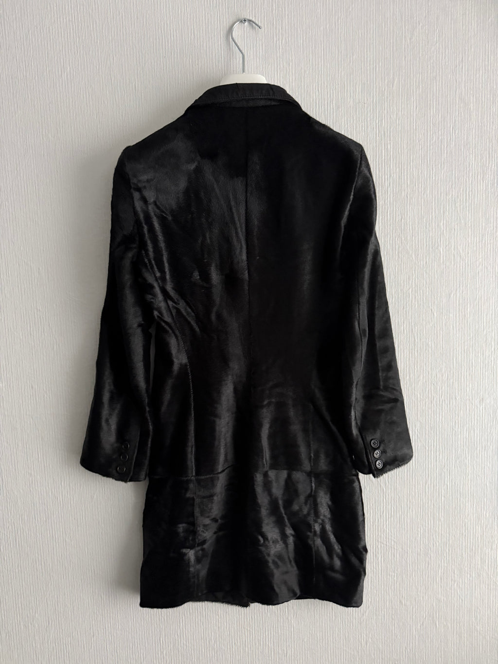 Ann Demeulemeester F/W 2004 Runway Sample Ponyhair Coat