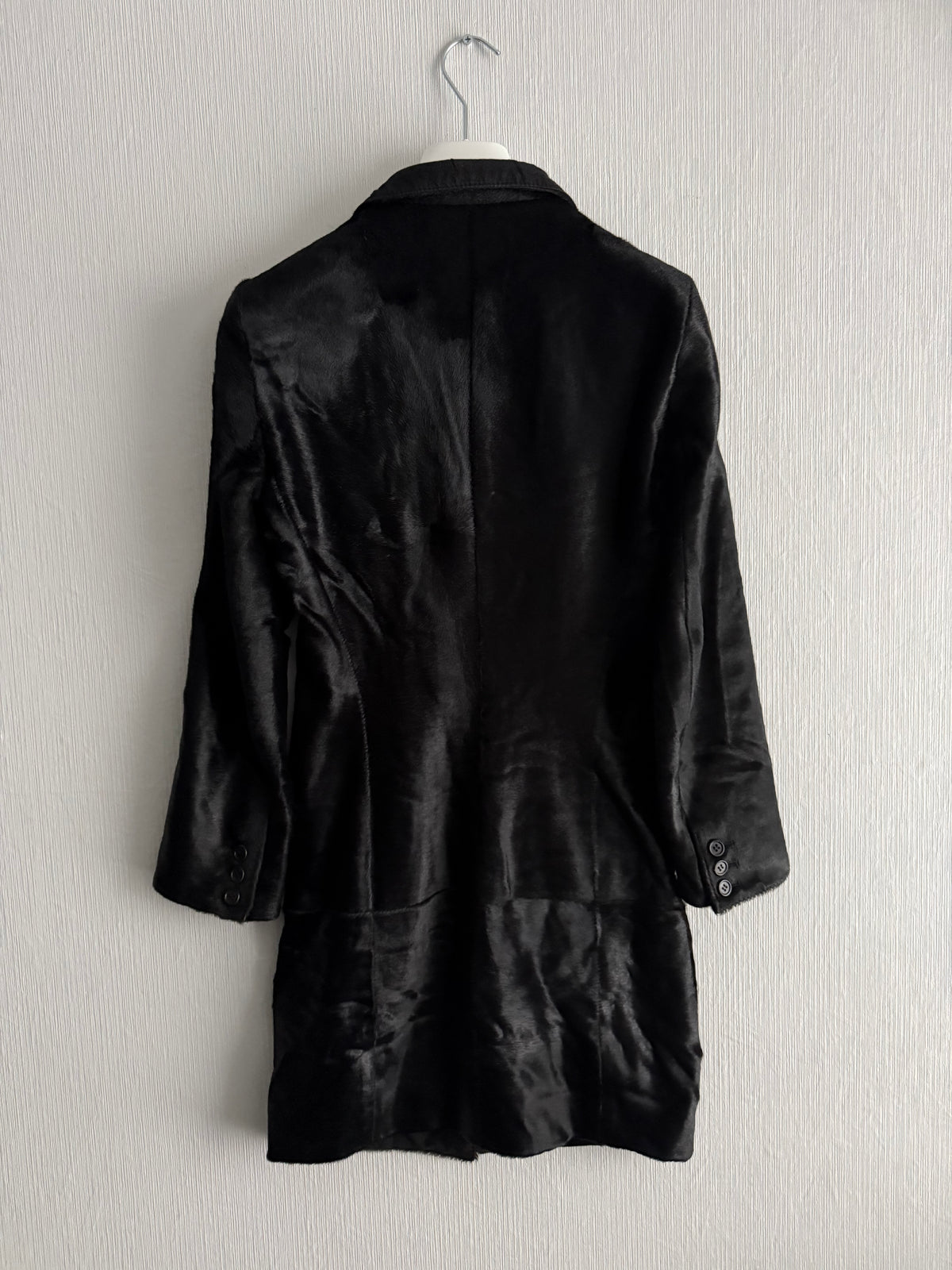 Ann Demeulemeester F/W 2004 Runway Sample Ponyhair Coat