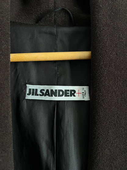 Jil Sander Vintage Cashmere Wool Blend Brown Coat