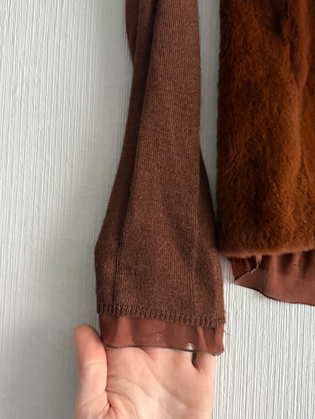 Prada Fur Cashmere Cardigan