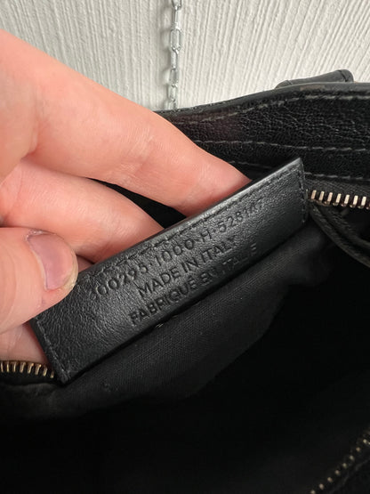 Balenciaga City Bag Mini in Black Leather