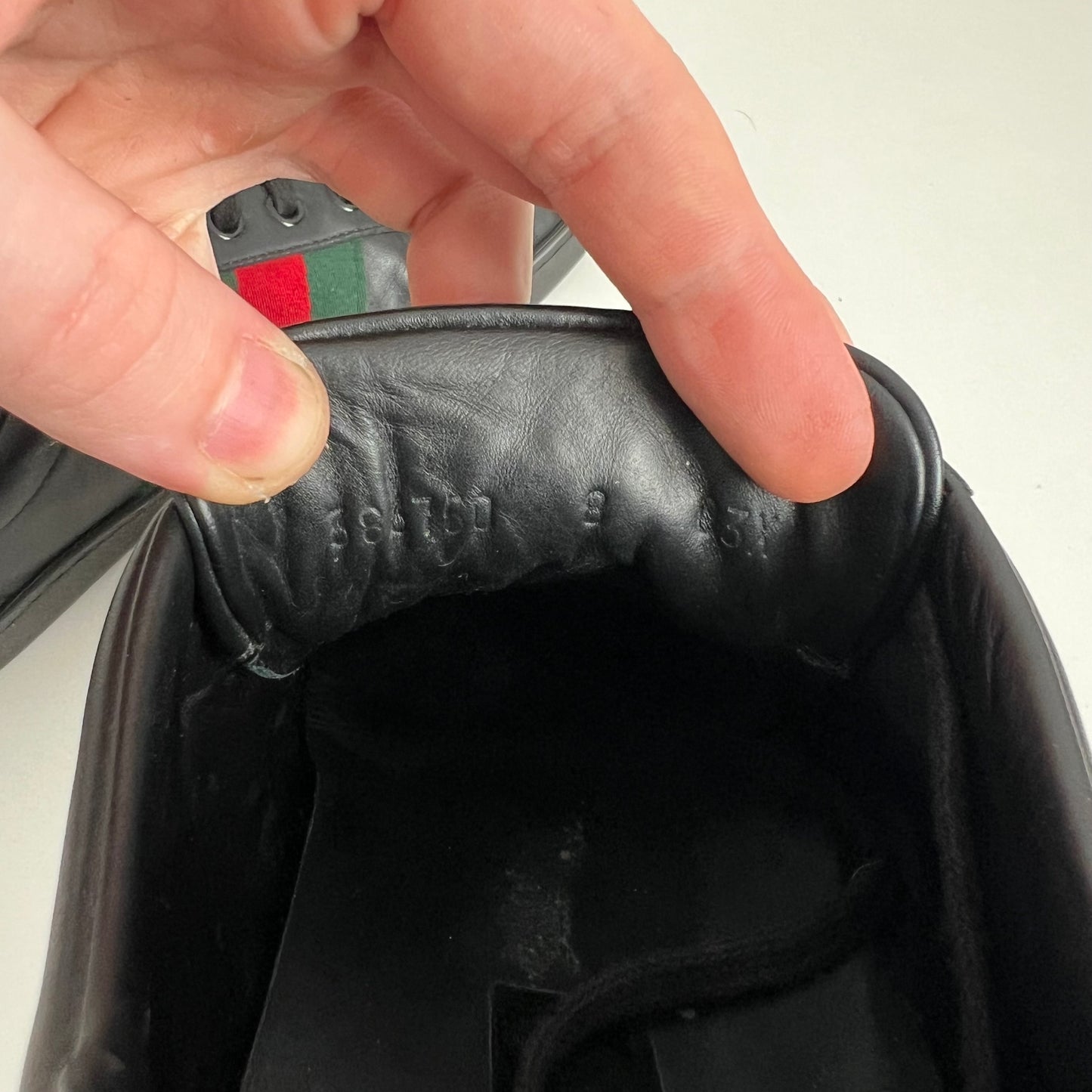 Gucci Ace Leather Black Mens Shoes