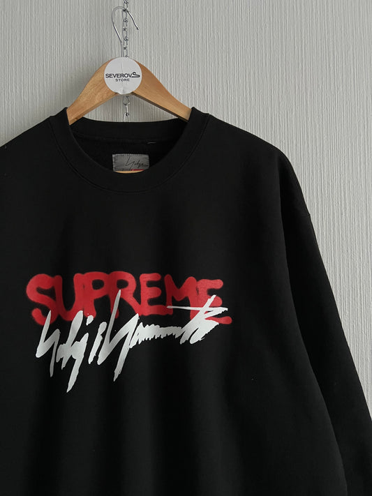 Supreme Yohji Yamamoto Black Cotton Mens Crewneck