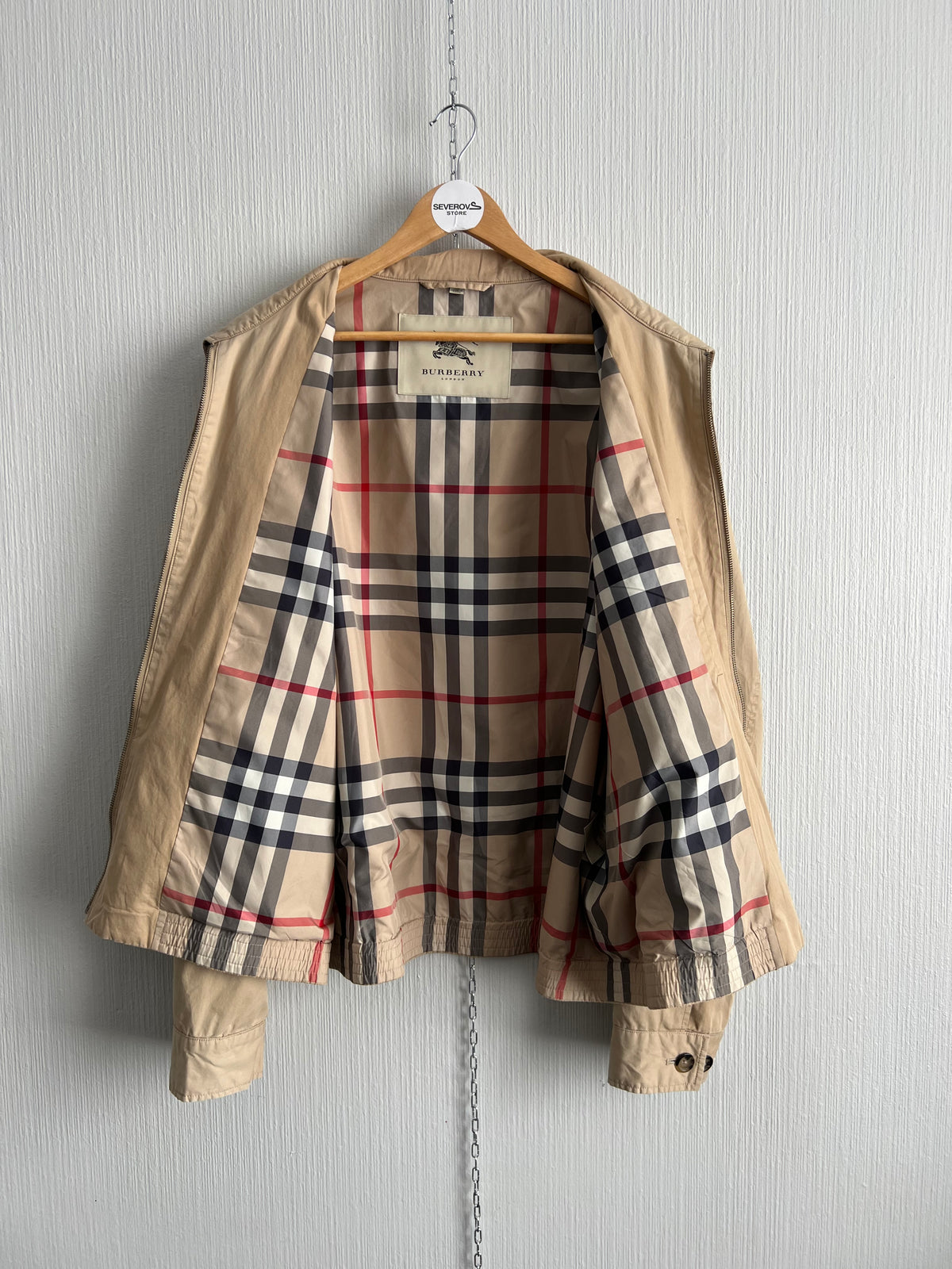 Burberry Nova Check Harrington Beige Jacket