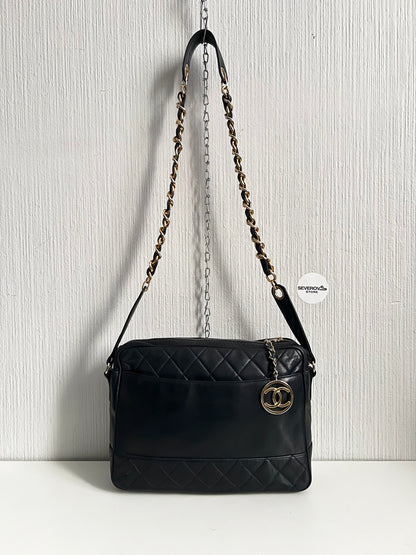 Chanel Vintage 1991 Diamond-Quilted Shoulder Bag