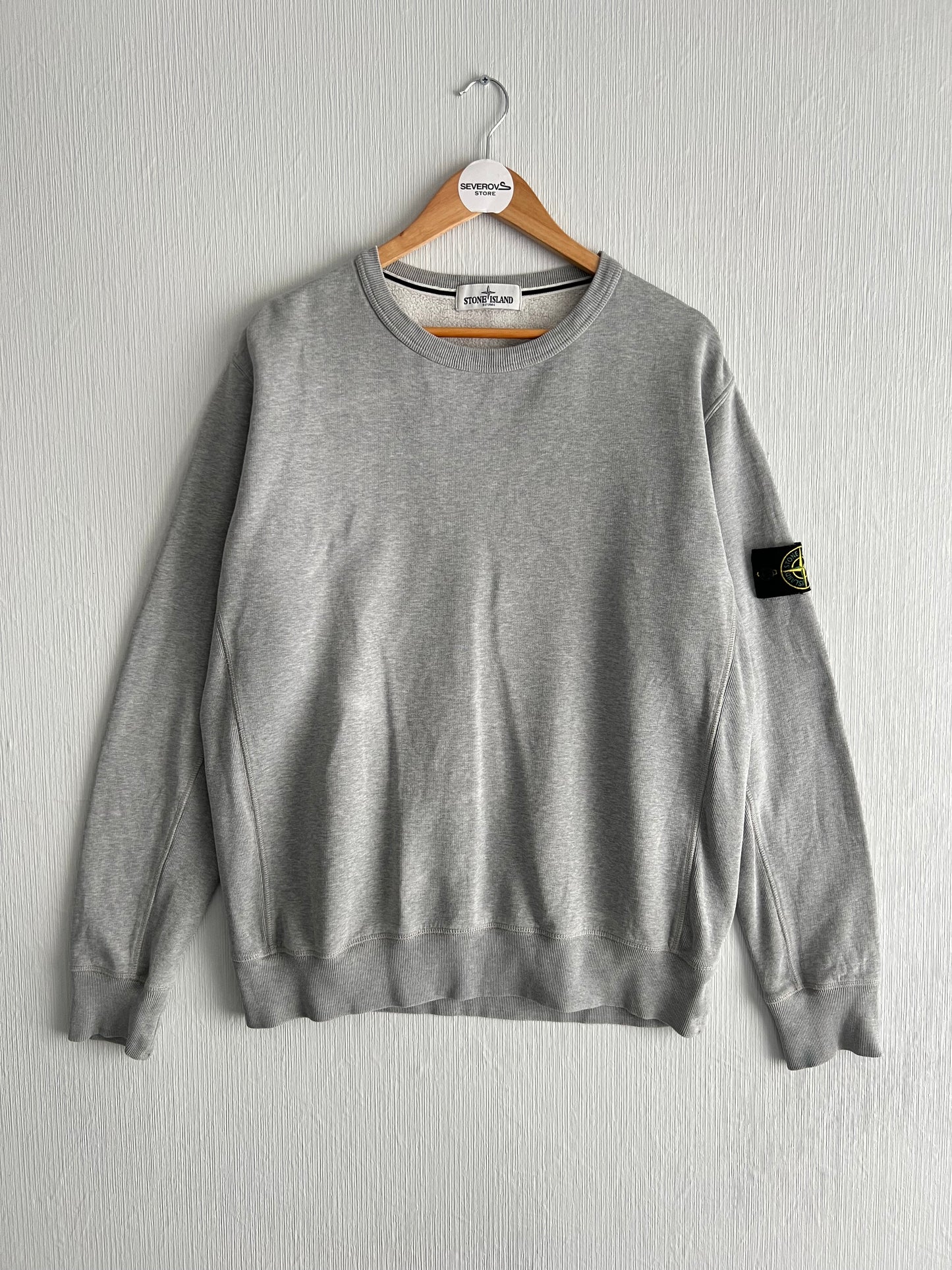 Stone Island AW12 Grey Crewneck Cotton Sweatshirt