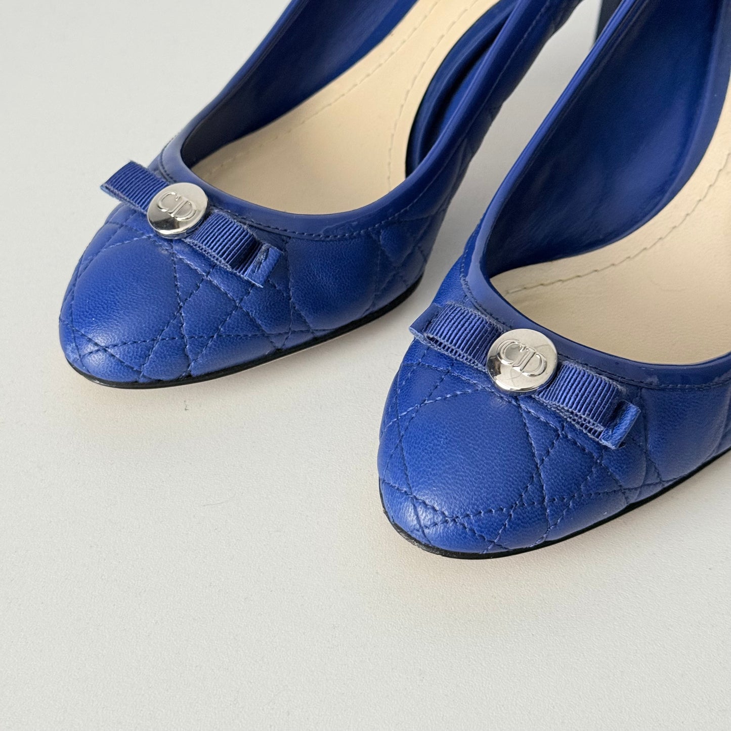 Dior Cannage Pumps Womens Leather Shoes