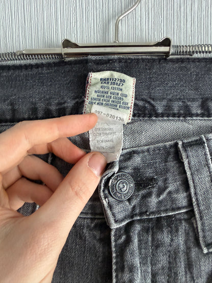 True Religion Vintage Grey Straight Jeans