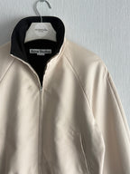 Acne Studios SS26 Satin Logo Jacket in Beige