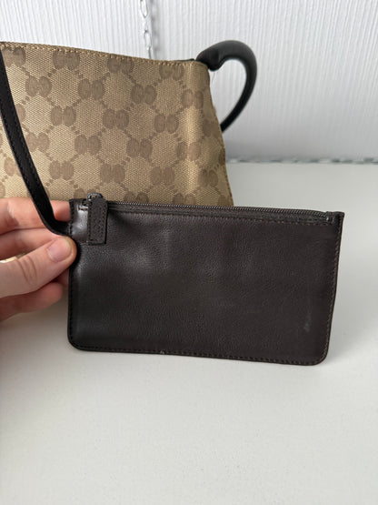 Gucci GG Canvas Looping Shoulder Bag