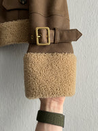 Christian Dior Lambskin Leather Shearling Biker Jacket