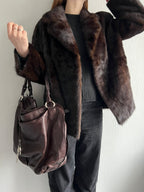 Saga Furs Mink Coat Auto Lady Short Jacket