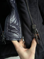 Moncler Claude Black Cotton Down Blazer Mens Jacket