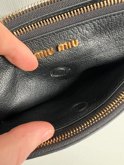 Miu Miu Black Leather Crossbody Bag