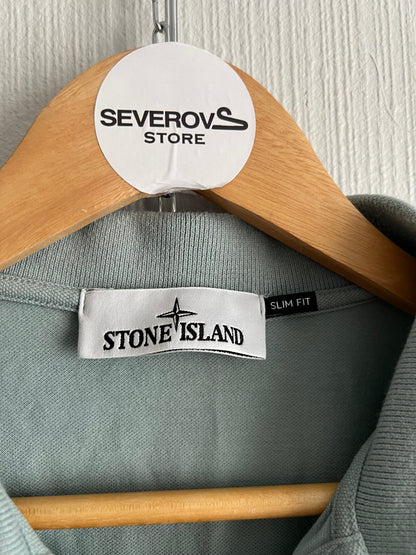 Stone Island Mint Cotton Polo T-Shirt