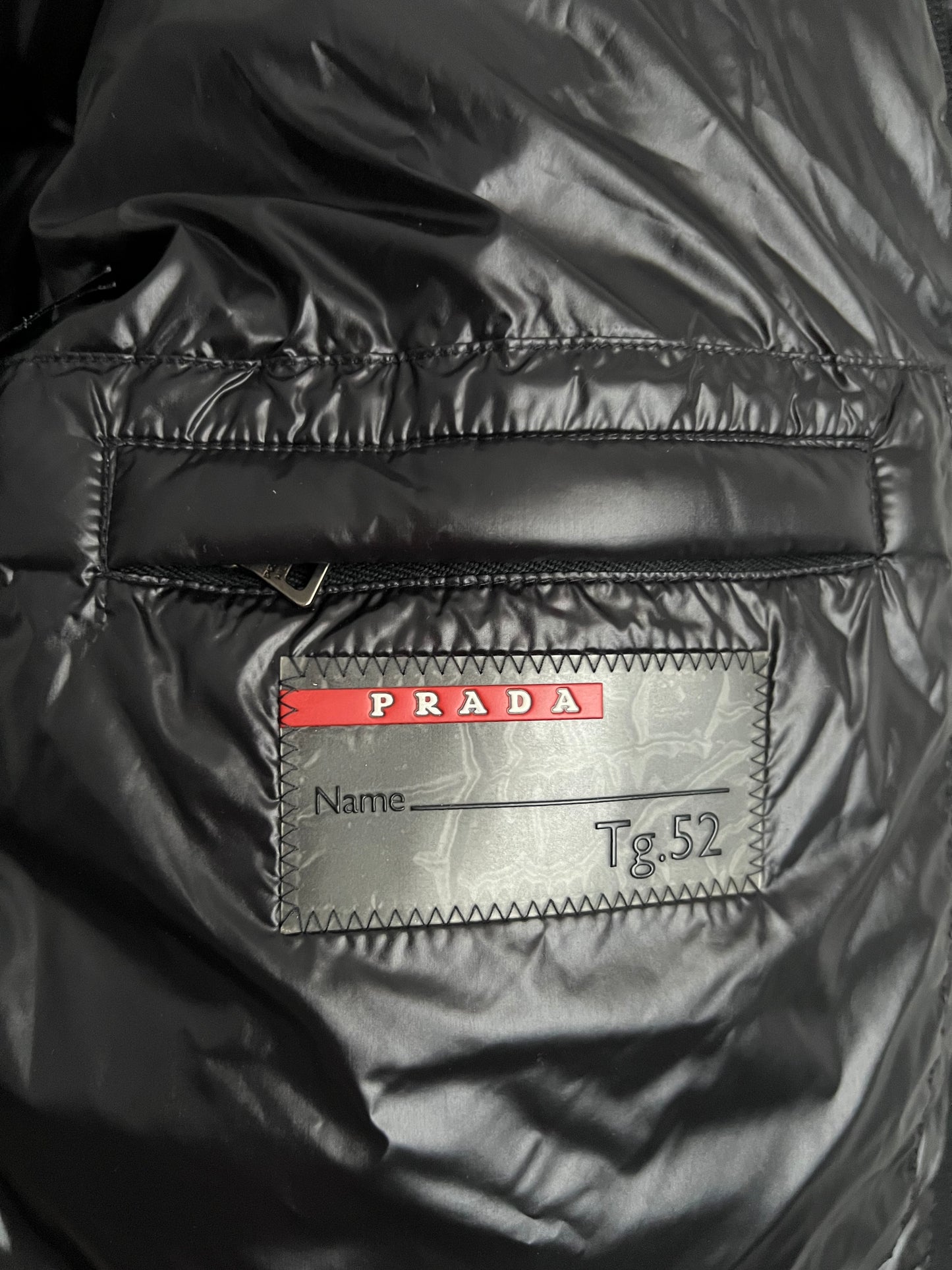 Prada Milano Black Nylon Down Puffer Jacket