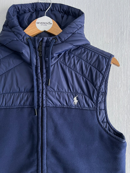 Polo Ralph Lauren Blue Quilted Hooded Vest