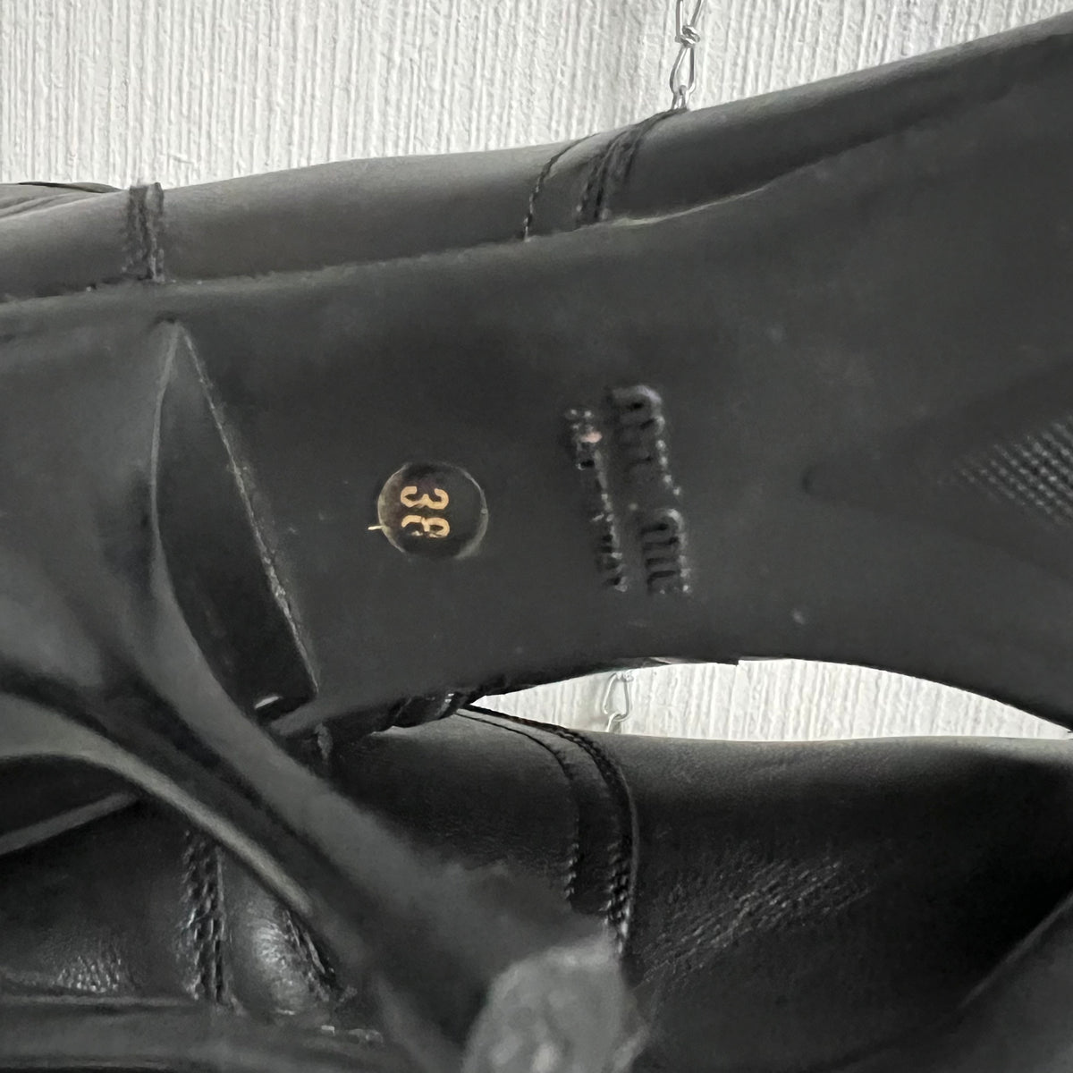 Archive Miu Miu 1999 Leather Biker Heels