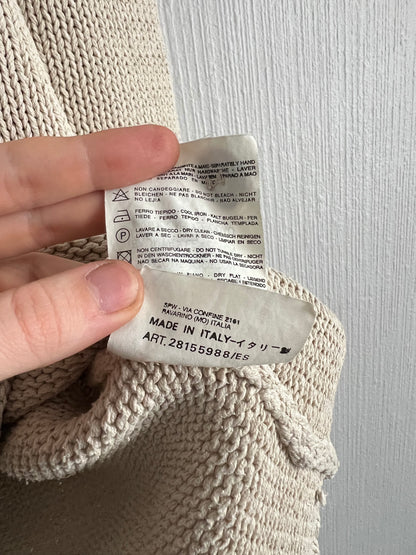 Stone Island Vintage SS1998 Beige Cotton Knit Sweater