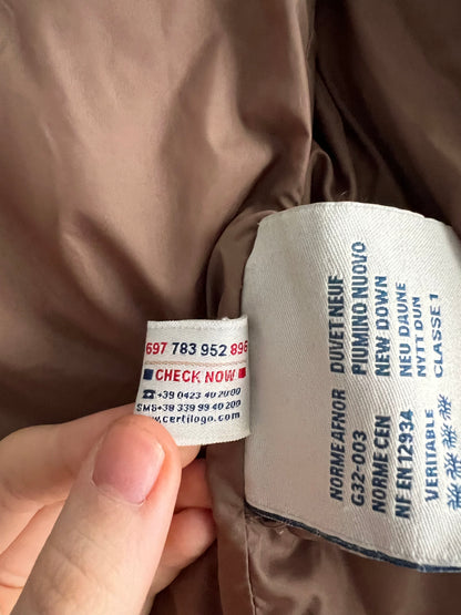 Moncler Angers Fur Dow Jacket with Belt