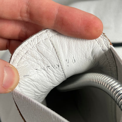 Miu Miu Crackle Leather White womens Boots