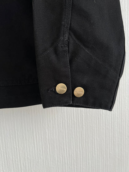 Carhartt WIP Black Canvas Mens Jacket Michigan Coat