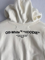Off-White Cream Cropped Hoodie