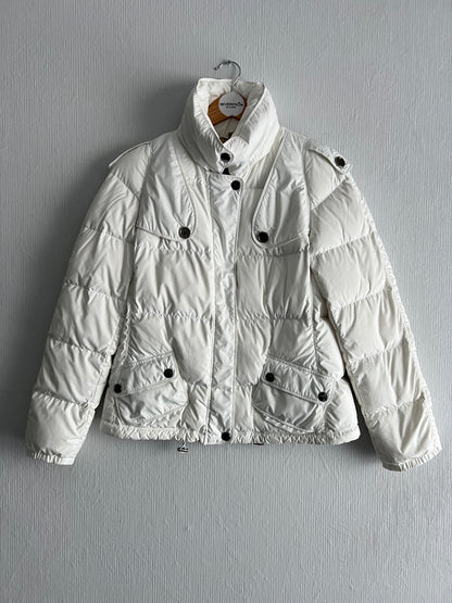Burberry White Down Puffer Jacket
