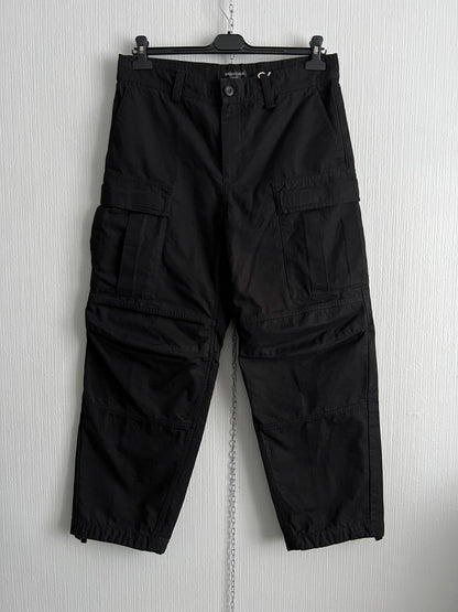Balenciaga FW22 Black Ripstop Cargo Pants