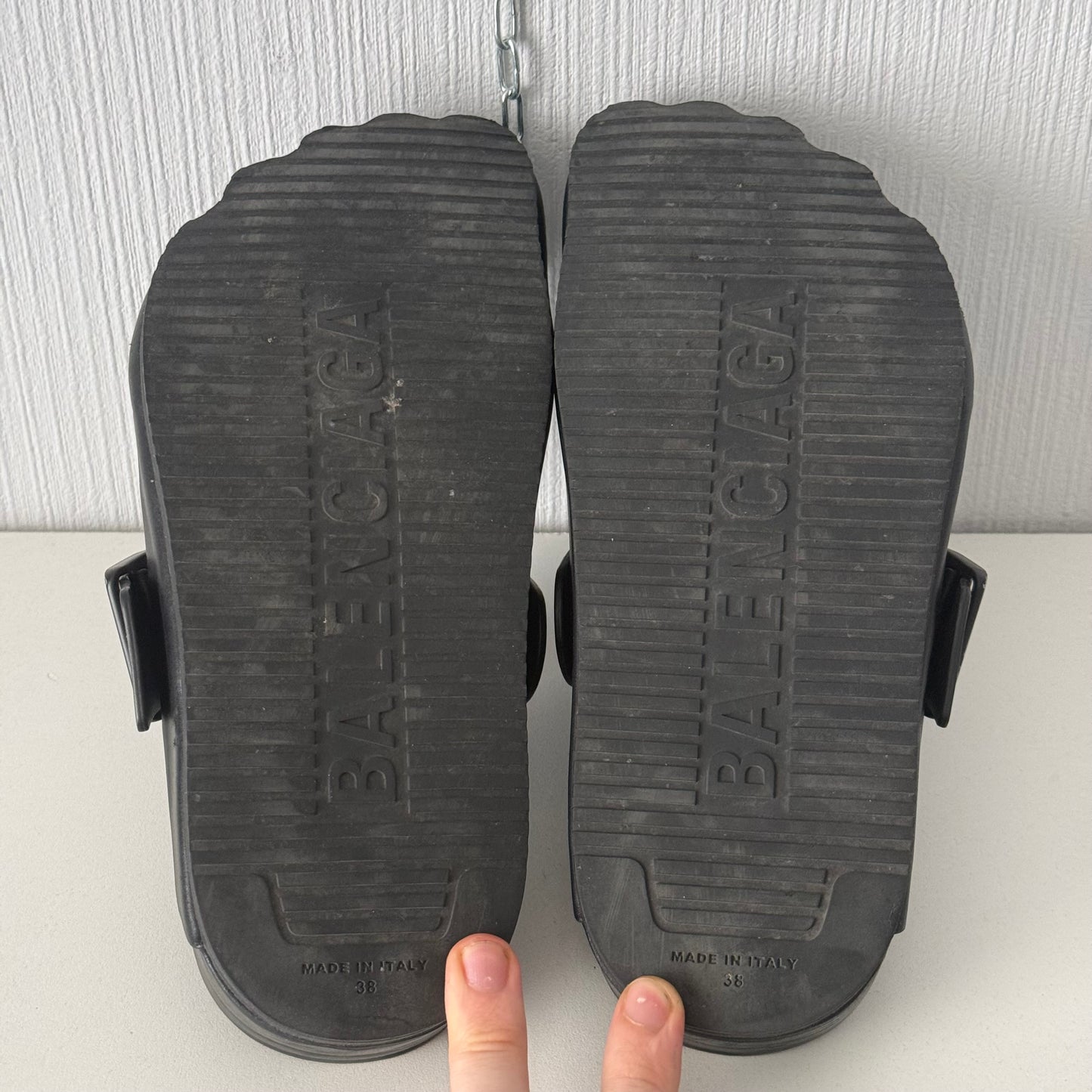 Balenciaga Sunday Black Leather Mules