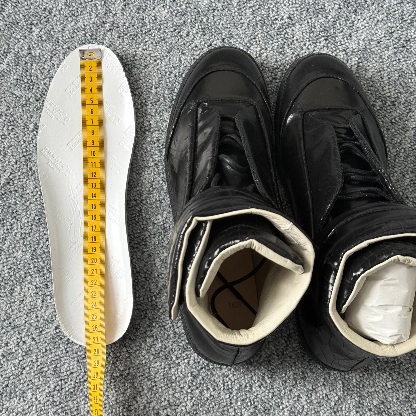 Maison Margiela Future High Top Cracked Sneakers