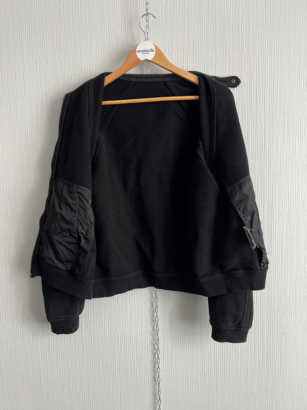 Prada Black Cotton Bomber Jacket
