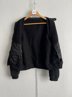 Prada Black Cotton Bomber Jacket