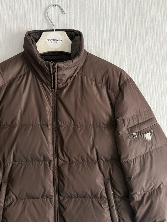 Prada Brown Nylon Down Jacket
