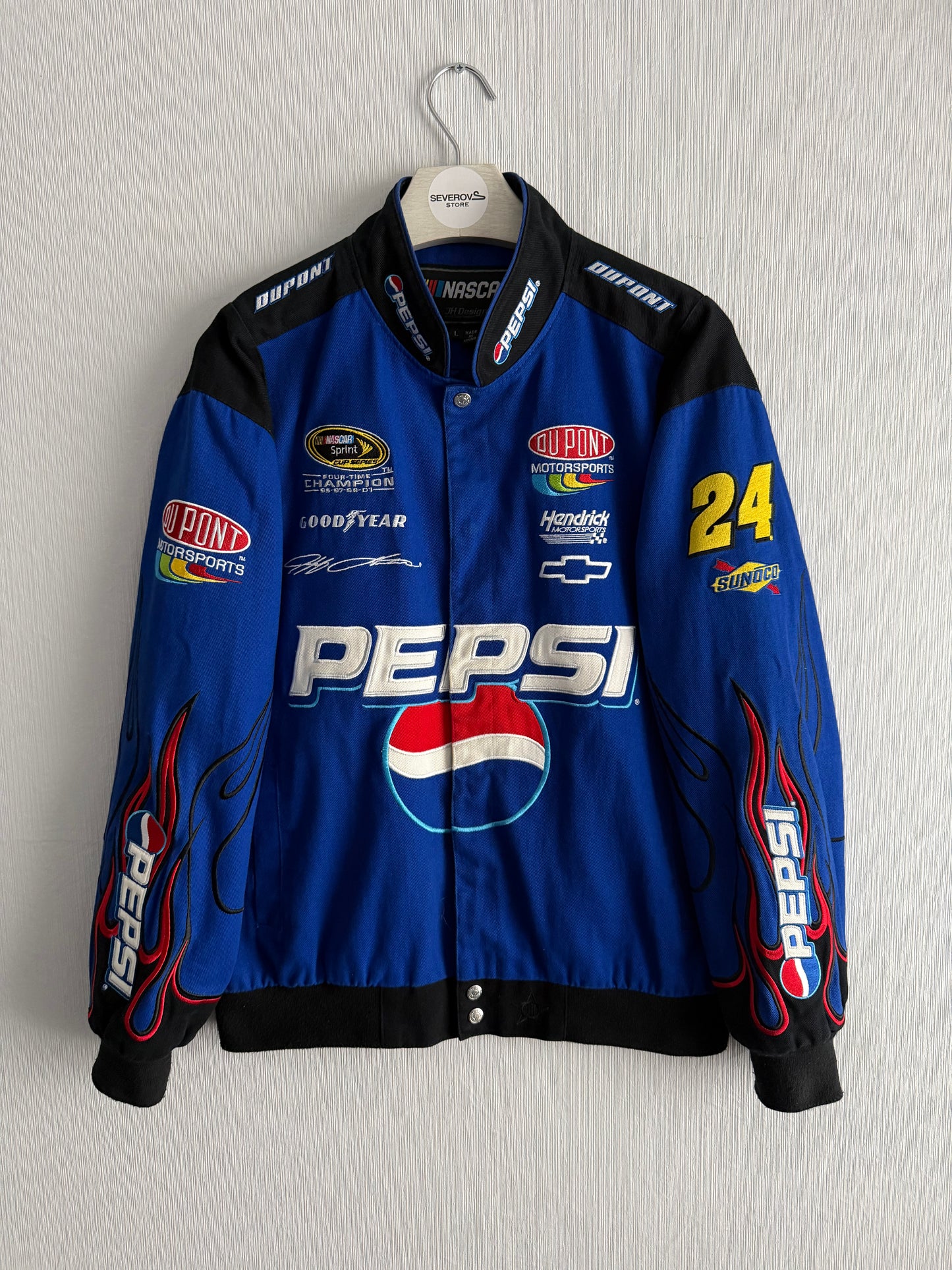 Nascar Vintage Racing Jacket Embroidered Pepsi Logo