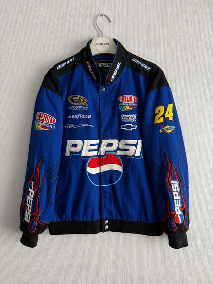 Nascar Vintage Racing Jacket Embroidered Pepsi Logo