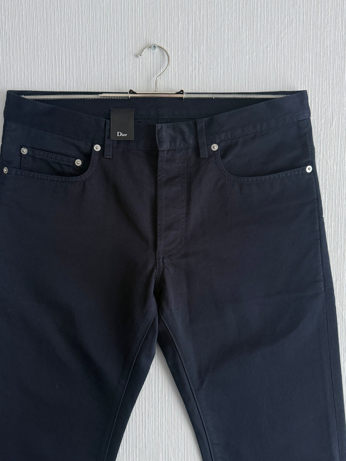 Dior Homme Trousers in navy cotton