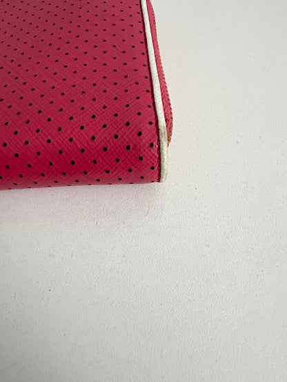 Prada Saffiano Leather Perforated Large Wallet